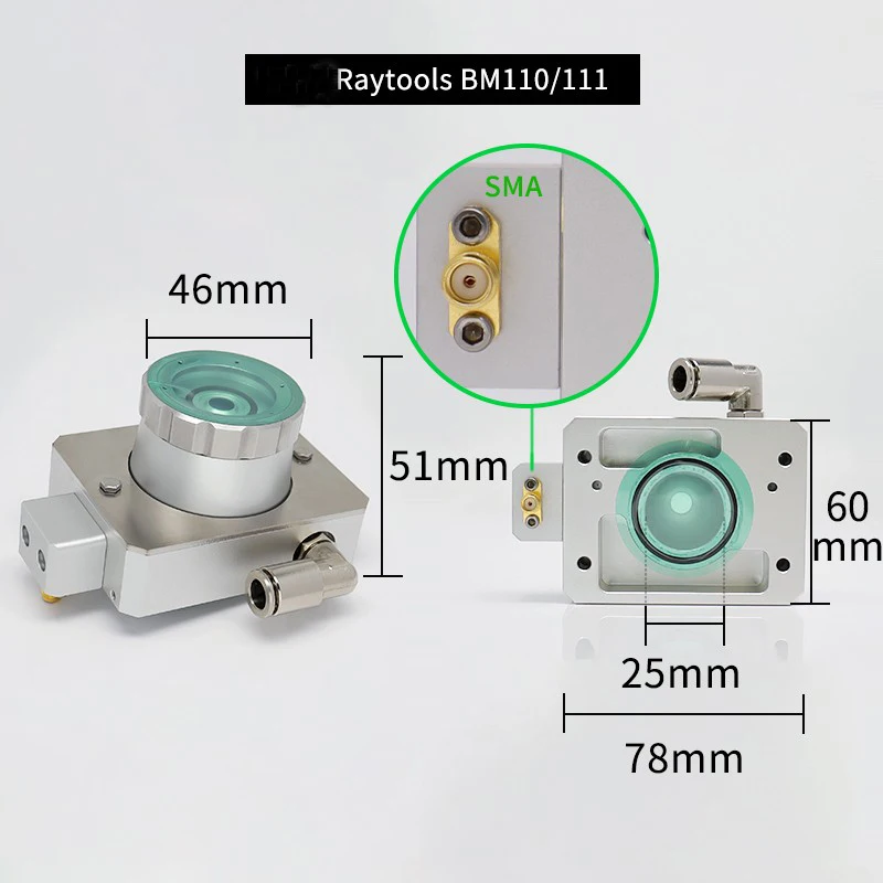 Оригинальная насадка RayTools в сборе лазерный емкостный датчик для BM114S BM115 BM06K BS12K BM111 BM110 волоконно-лазерная режущая головка