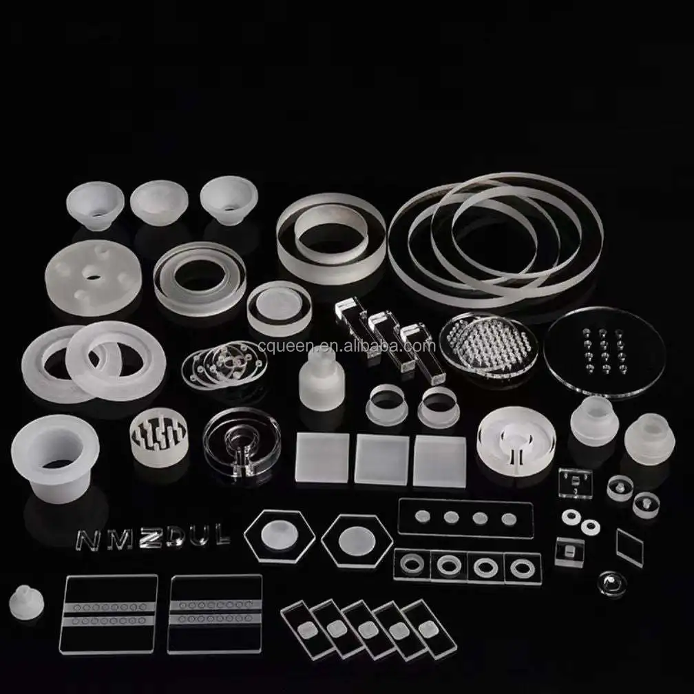 Quartz Ring Flange and Frosted Quartz Ring High temperature resistance quartz tube for tube furnace flange