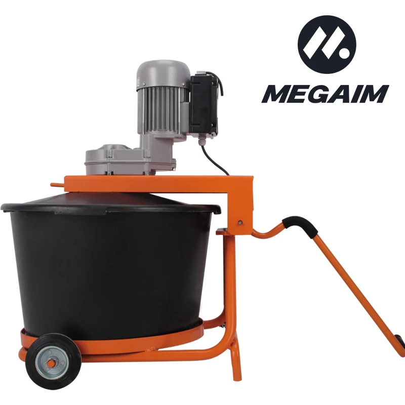 Hot sale product 65L 375W electric mortar mixers mobile mini cement mixer portable paddle mixer for sale
