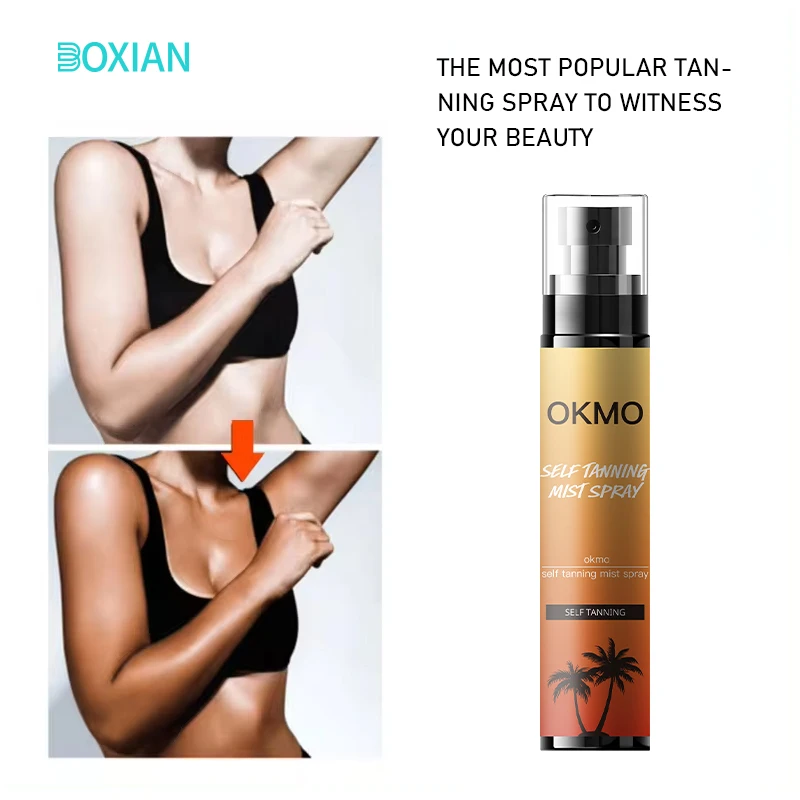 OKMO Customised Private Label Self Tan Mousse Intensive Tanning oil spray Cream Lotion Natural Sunbed Nasal Spray Tanning