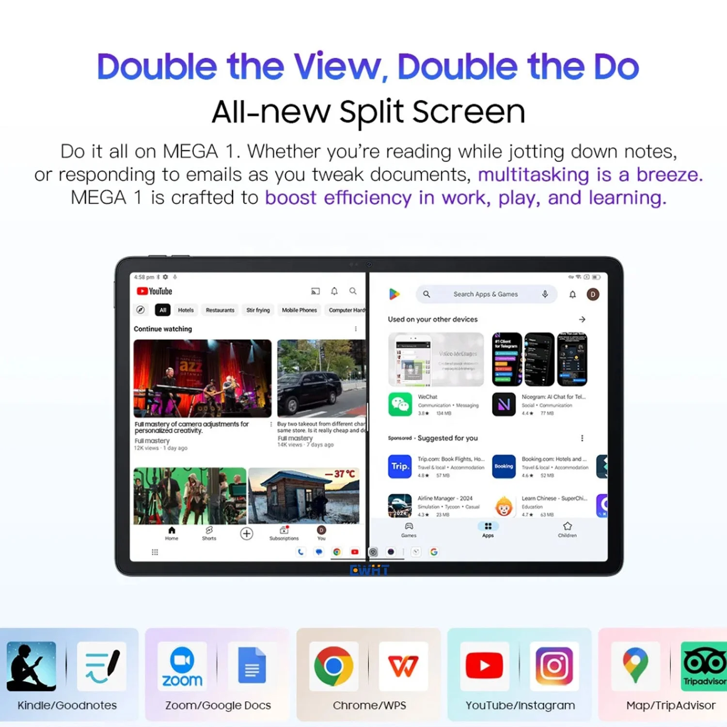 Android 14 OS 10.1 inch Industrial Android Tablet PC All in One NFC