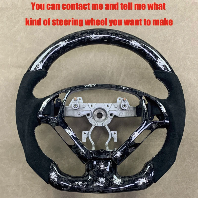 Customized Carbon Fiber Steering Wheel LED Display Leather Alcantara For Infiniti Q50 Q60 QX50 QX30 Q50L EX QX70 FX Q70L