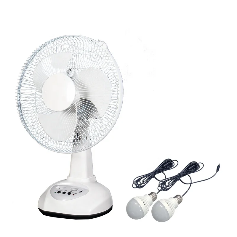 Phone Charging AC DC, Solar Powered Outdoor Fans, Electric Solar Fan Rechargeable/