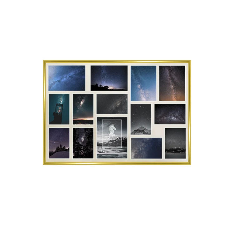 Customization Small Fresh Plastic Photo Collage Frame Living Room Sofa Background Hanging Picture Frame Wholesale