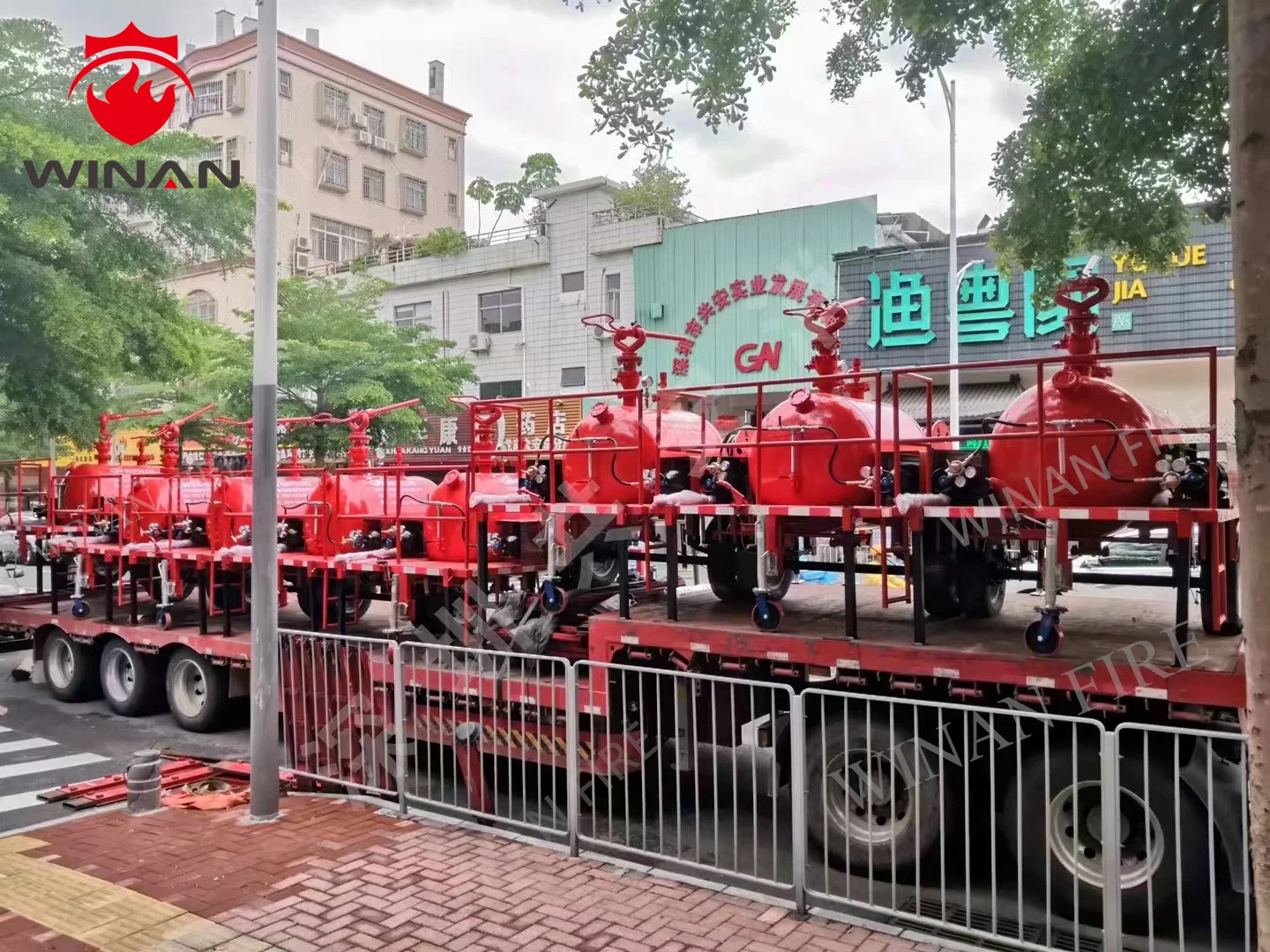 Fire Foam Trailer With Foam Monitor, Mobile Foam Tank Fire System,100 Litre-2000 Litre Customizable,Foam Tank,Mobile Foam Car