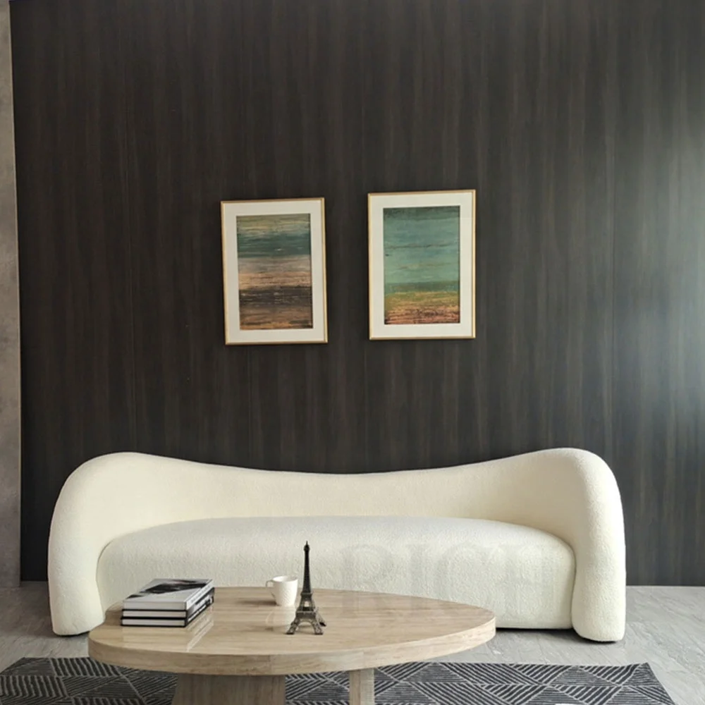 cashmere moon sofa furniture white long couch sofa luxury modern couch living room shearling couch sheepskin sofa