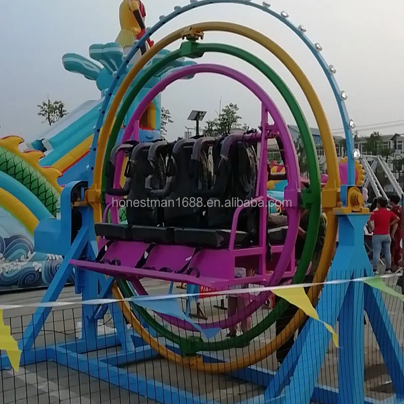 UK 6 seats trailer space ball fun electric chair human gyroscope amusement rides for sale