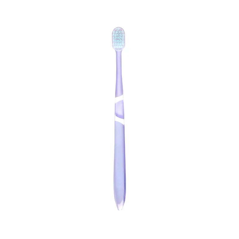 Ion Bristles Toothbrush Cute Children Adult Soft Tapered Slim Floss PETG Handle Family Set Tooth Brush PERFCT Silver OEM Colors
