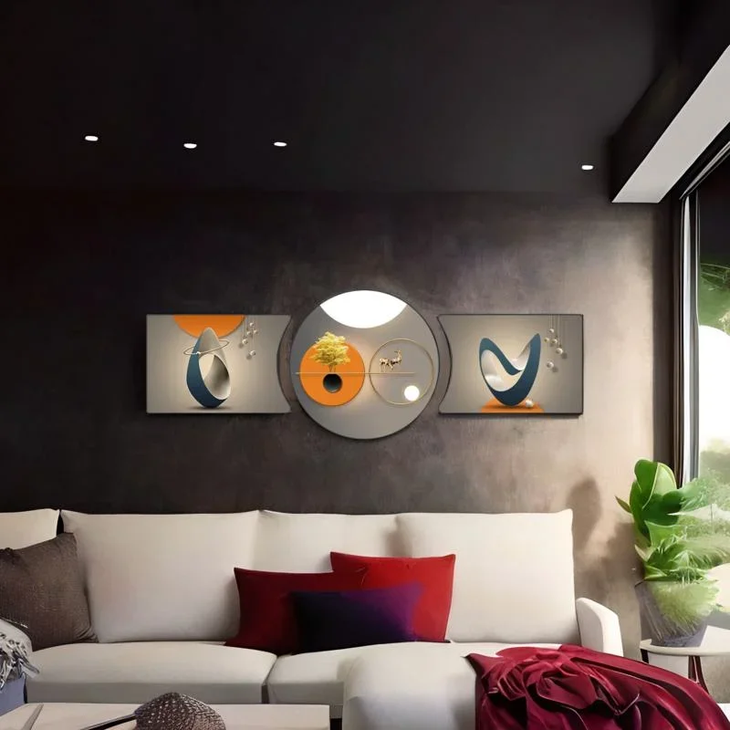 Living room decoration 3d nordic wall art canvas poster wholesale modern abstract design wall decor painting