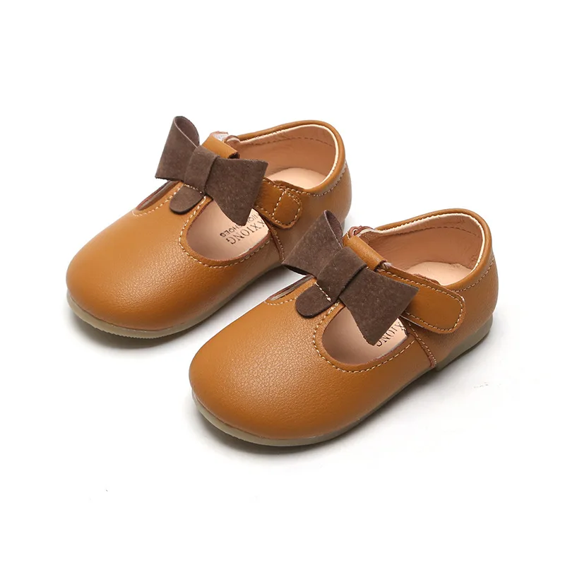 Hot Sale Fashion Girls Toddler Little Kid Ballet Flats Bowknot Mary Jane School Party Flat Shoes