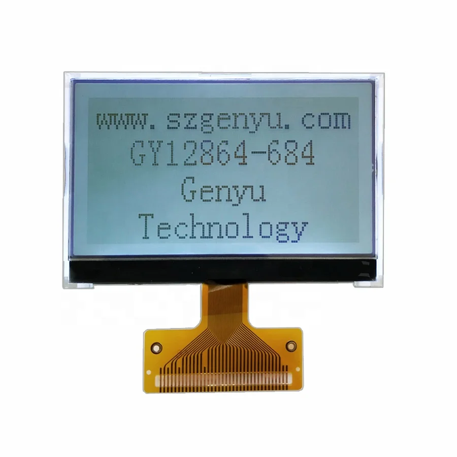 128x64 COG Graphic LCD Module Mono Dot Matrix 12864 Lcd 36 pins FSTN monochrome lcd display