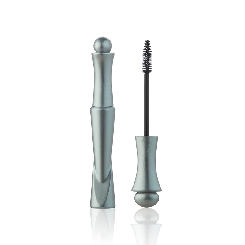 Luxury Unique design 4ml Matte silver empty mascara tube bottle packaging