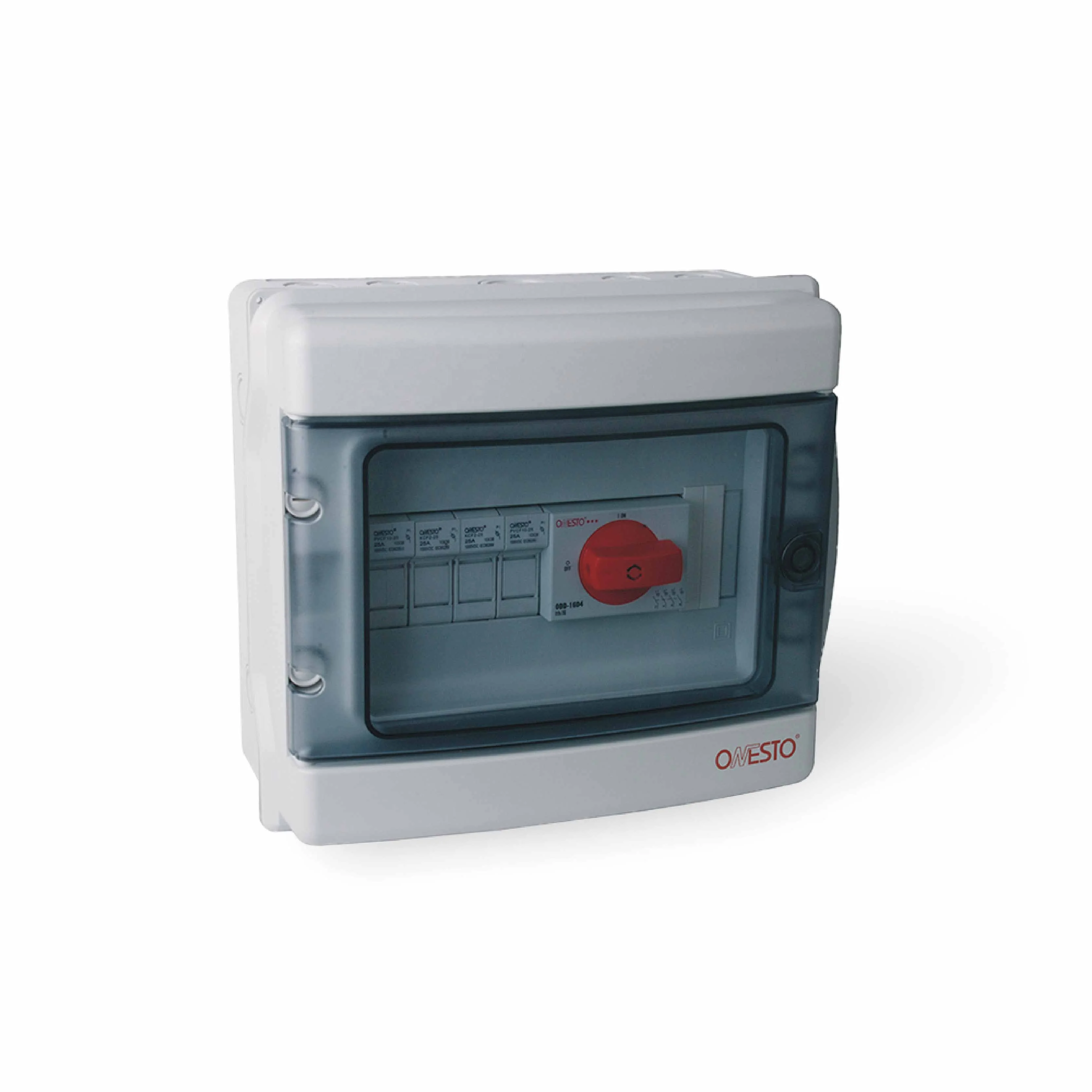 Wholesale Plastic Distribution Box for PV System DC 1000V 25A Combiner Box with Fuse Isolation Switch 2 String Protection Box