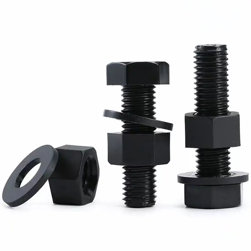 Factory M3 M5 M6 M8 M10 M12 M16 PA66 Nylon Plastic White Black Hexagonal Head Bolt screw DIN933 DIN931