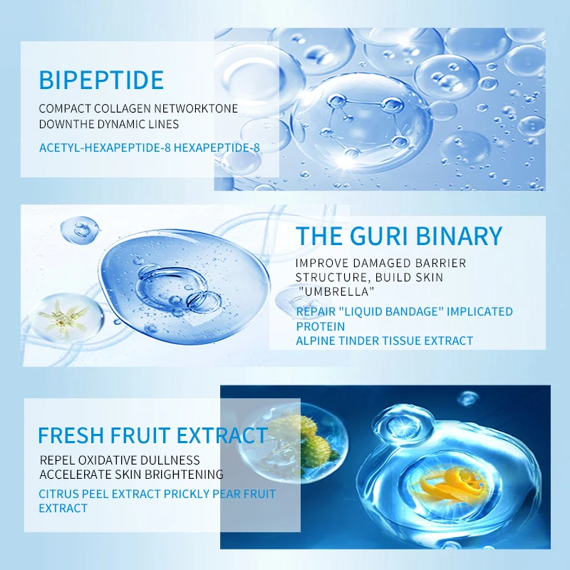 Kangrong Private Label Best Elastic Peptide Intensive Repair Skin Care Face Serum For Face