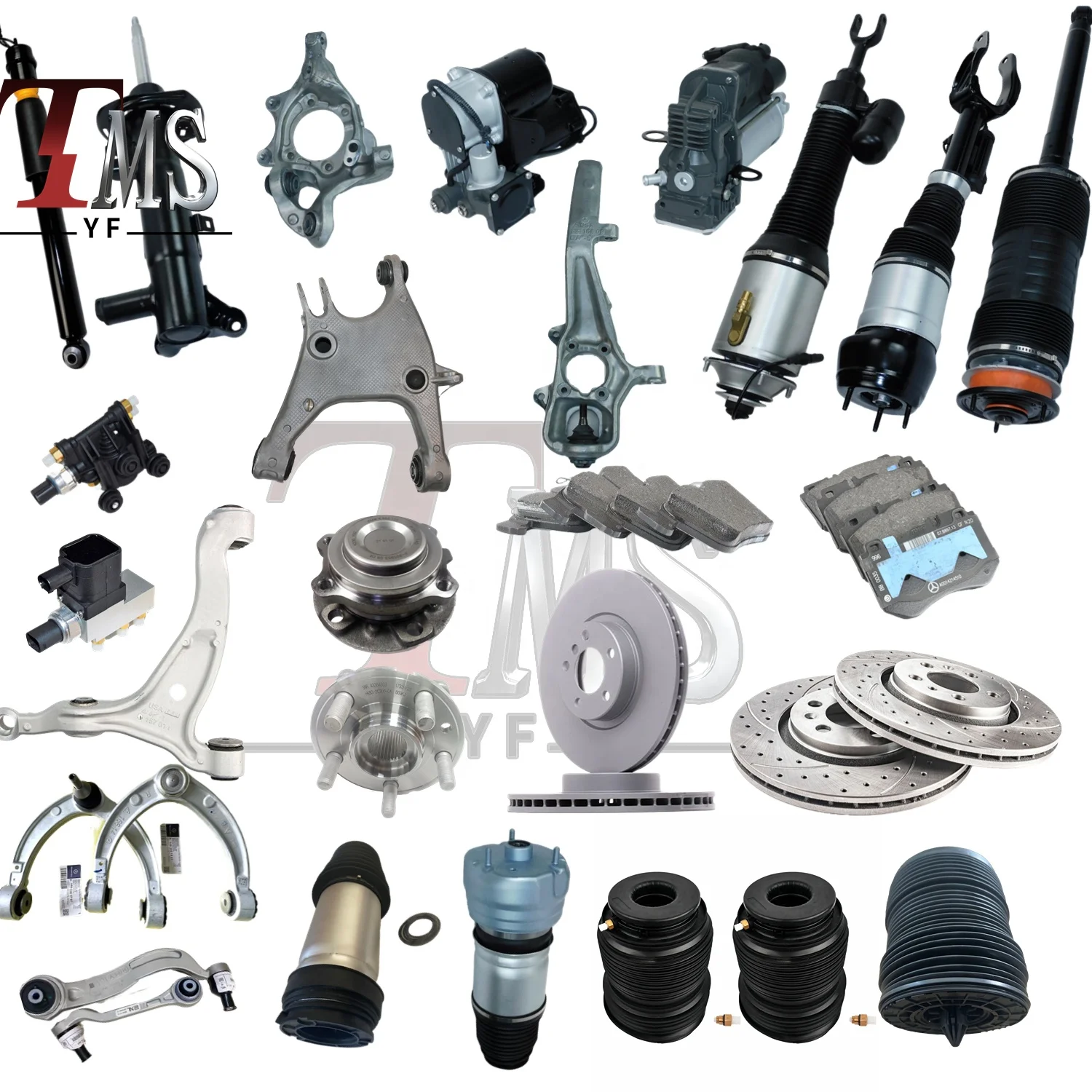 Suspension system parts for Mercedes, BMW, Land Rover, Porsche, Audi, Volkswagen, supply Original Suspension system repair kit