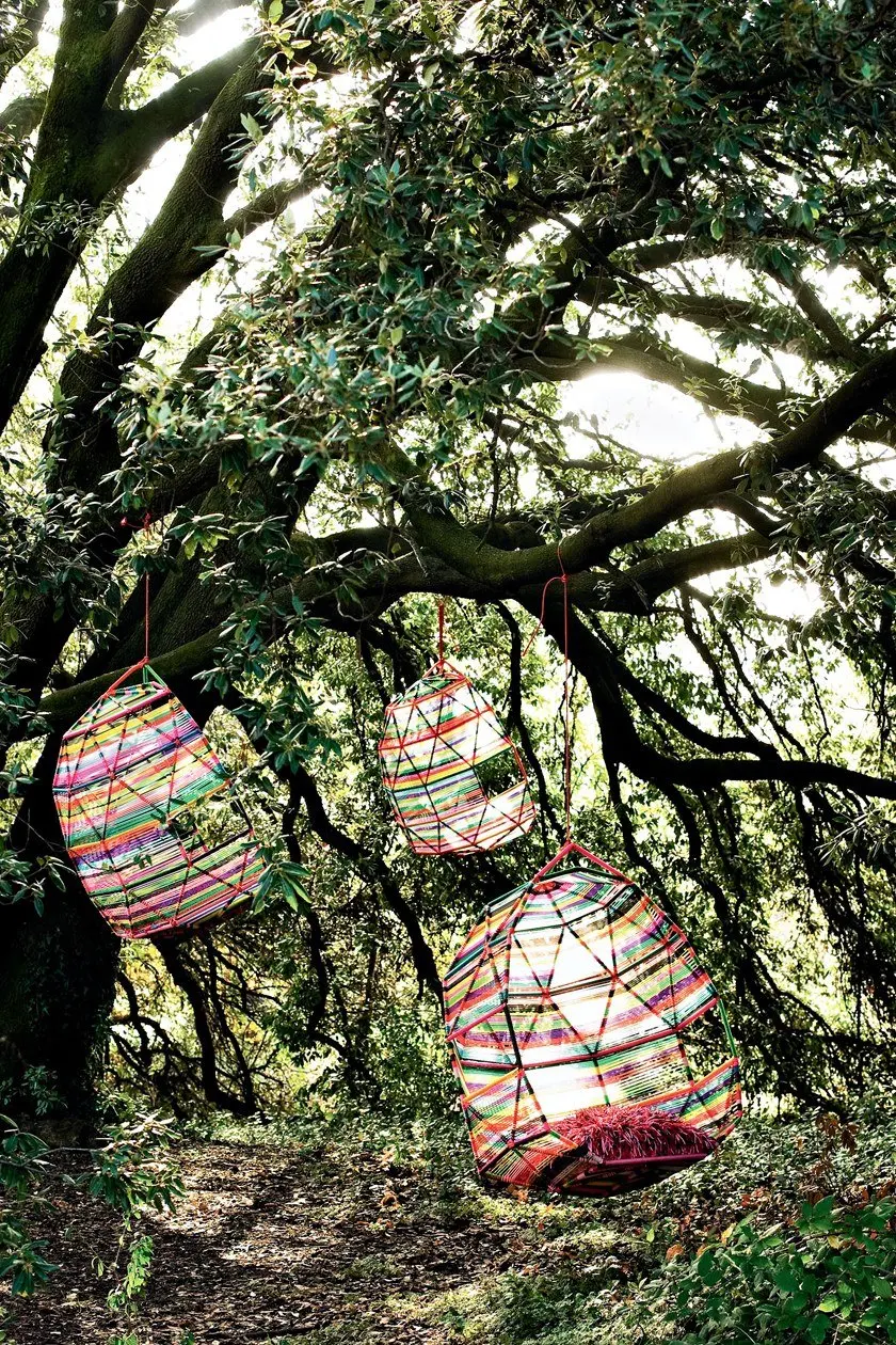 outdoor furniture rattan wicker hanging swing chair