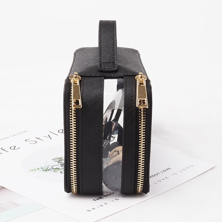 Custom Clear Travel makeup Bag Factory Transparent Waterproof PVC Case Clear Cosmetic Bag for Toiletrie