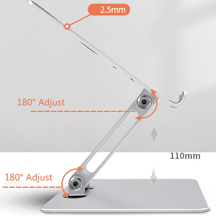 Подставка для планшетного ПК, алюминиевый складной держатель для ноутбука, планшета, компьютера, iPad