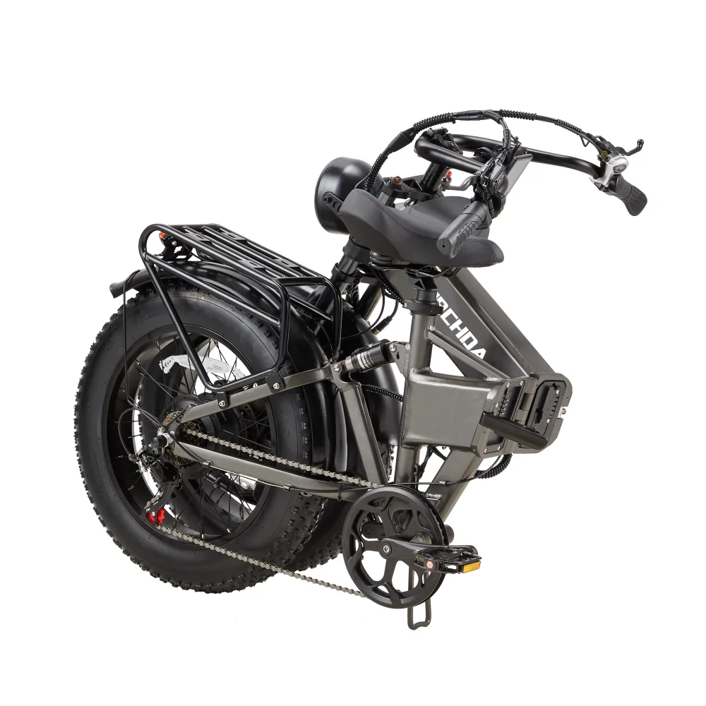Factory Stock Wholesale BURCHDA R7 48V17.5AH 20 4.0 MTB Electric folding Bike DUAL MOTORS strong driving force Eu free shipping