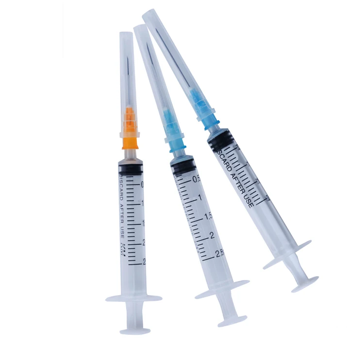 Luer Slip Luer Lock Medical Plastic Disposable 2.5 ml Syringe