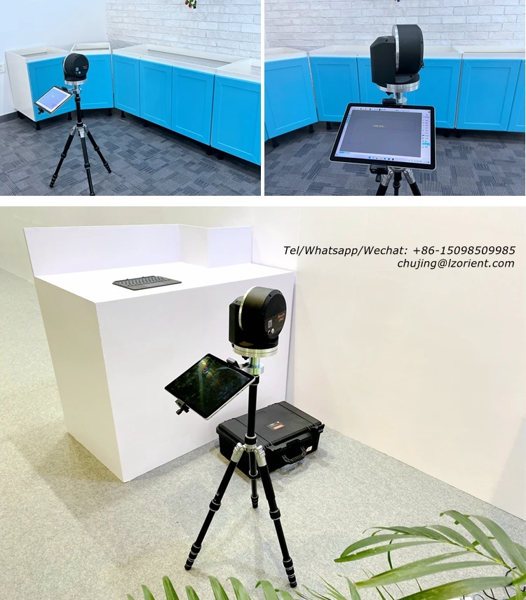 OMC New Stone Countertop Measuring Tool Digital Templating Measurekit with Reliable Motor Stone Cutting Machine