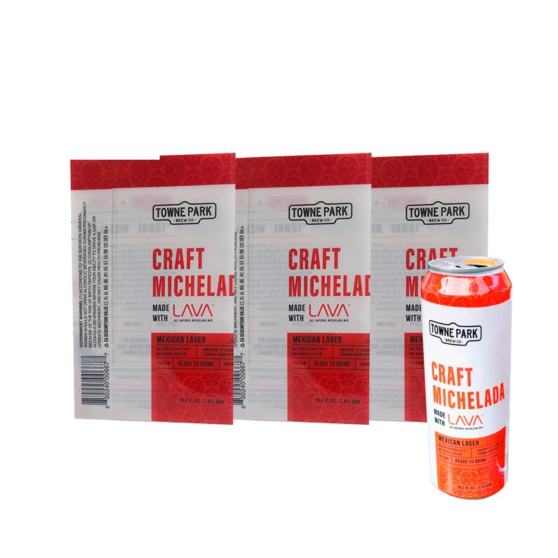 Round plastic bottle tamper seal PETG heat shrink sleeve label for beverage bottle