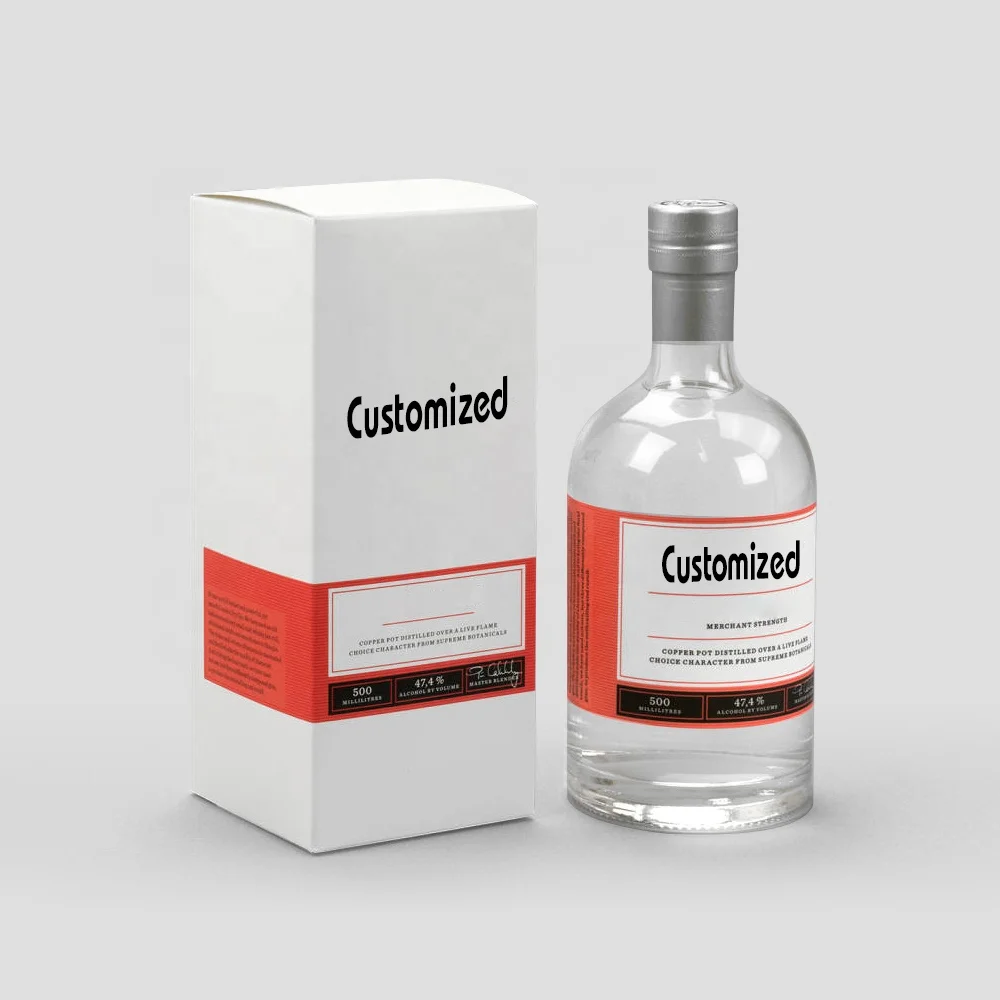 Luxury Empty Packing 750 ml Frosted Bulk Foreign Vodka Wine Bottle Clear Glass Tequila Wine Bottles 500 ml 75cl 750ml With Cork