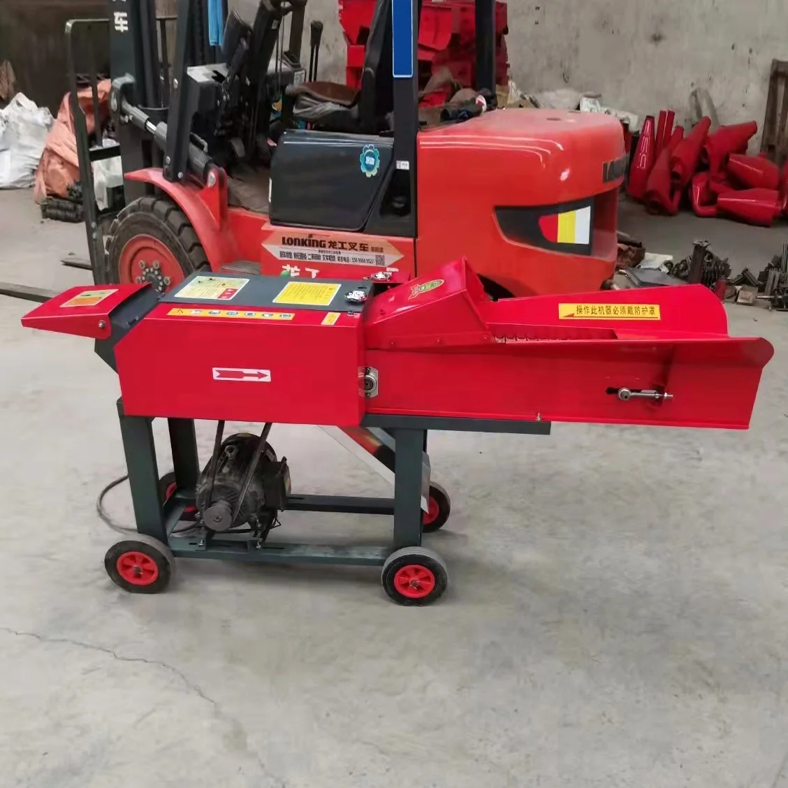 Machinery agricultural use silage forage chopper animals feed fodder cutting chaff cutter machine machine grass chopper