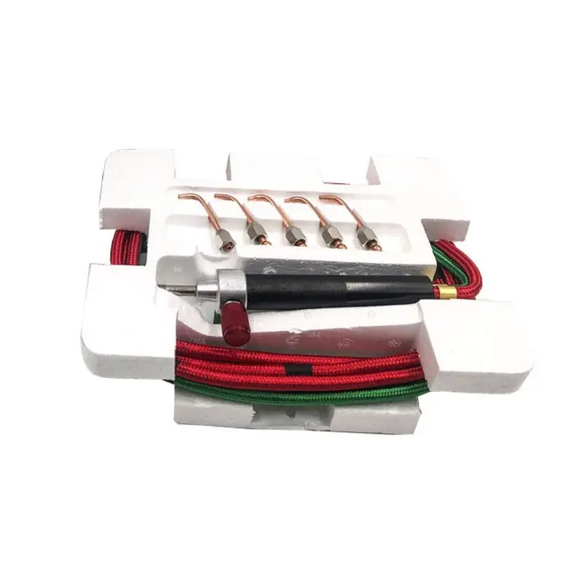 Strong Ostrich Smith Little Torch Regulators Jewelry Welding Oxygen Gas Torch Gold Melting Jewelry Soldering Torch with 5 Tips