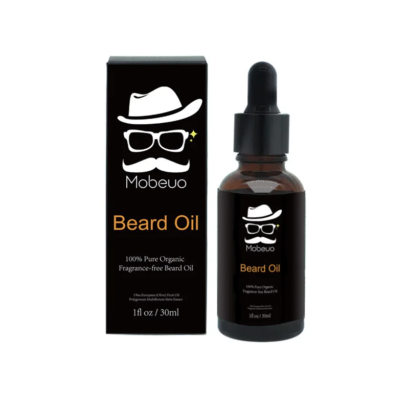 OEM Custom Logo Vegan Beard care Growth Oil Kit Grooming Natural Organic Mens Private Label Beard Oil