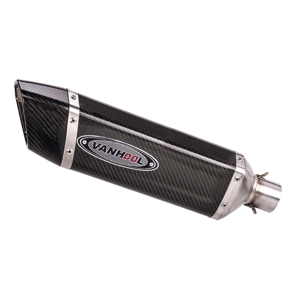 Universal titanium carbon fibre  stainless steel motorcycle  exhaust muffler exhaust silencer pipe motorcycle silencer