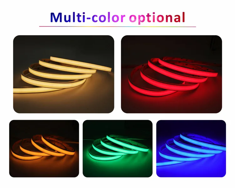 In Stock Fast Delivery 24V IP68 COB Strip Light 5050 Led Strip APP Wifi Remote Smart Strip Lights