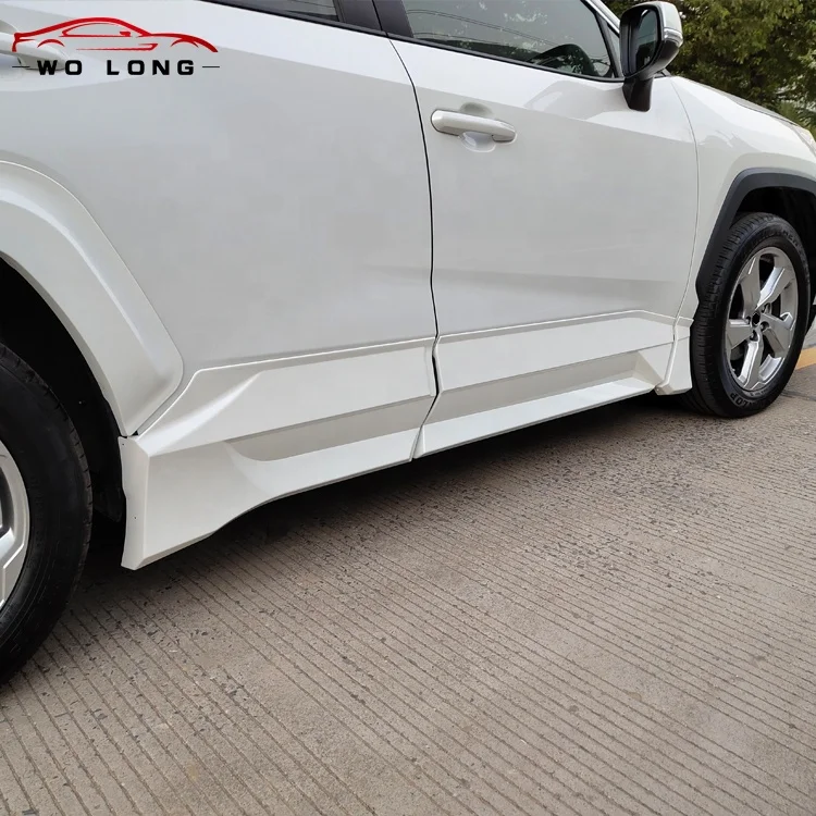 Suitable For Toyota RAV4 2019 2020 2021 refit upgrad For Lexus GX wide body kit Front Rear Bumper Side skirt tail throat Grille