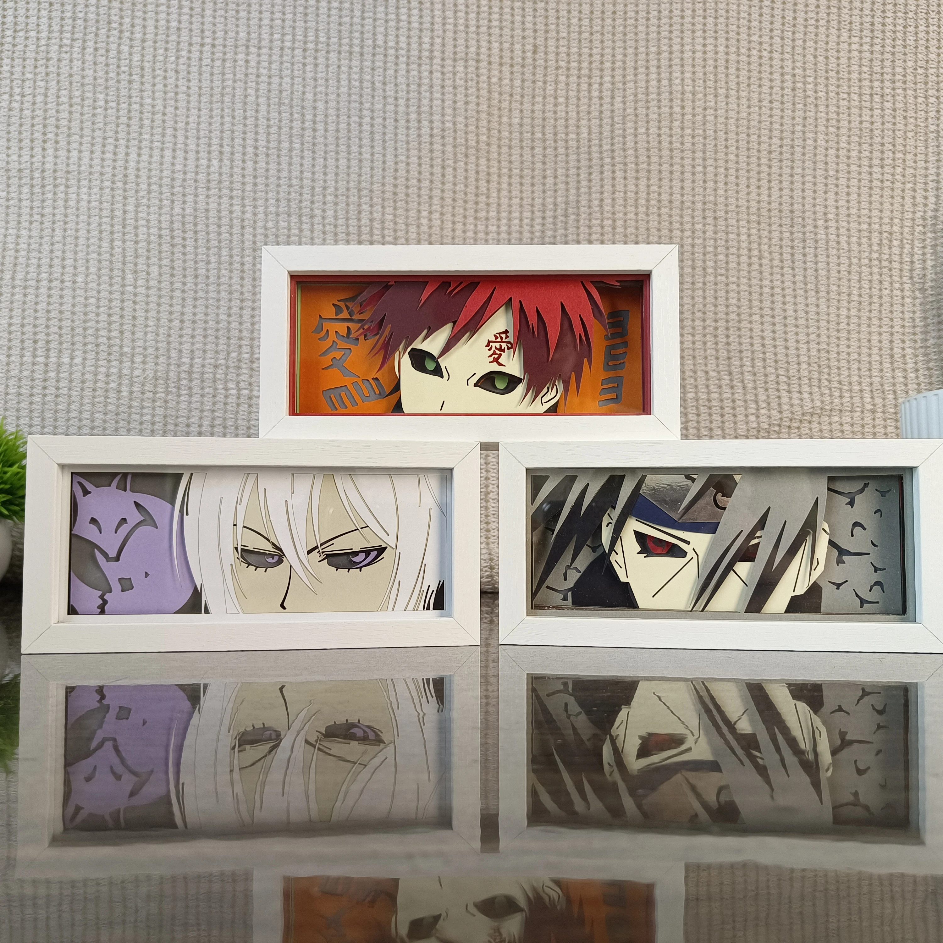 61 Designs Mixed Anime Kakakshi Ram Movie poster light box Cartoon Paper Carving lamp Bedside Night Lights Gift for Anime Fans