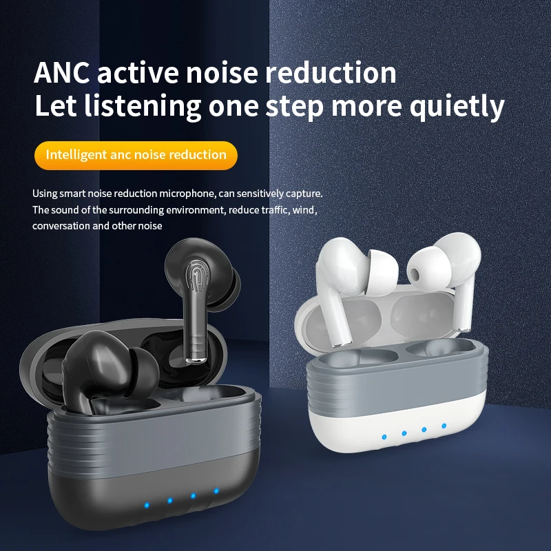 Правда с микрофоном водонепроницаемый шумоподавление BT In-Ear беспроводные