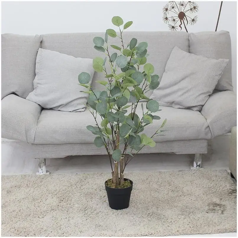 Artificial Fake Tree Plants Coconut Bamboo Banyan Decor With Led Lights Ficus Christmas Cherry Blossom Artificial Plant Supplier