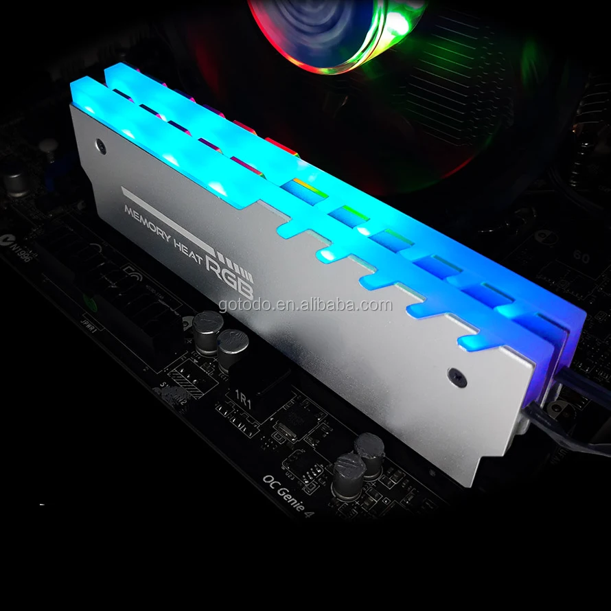 Memory RAM RGB Cooler Heat Sink Cooling Vest Fin Radiation Dissipate For DIY PC Game  Ram ddr4 Rgb