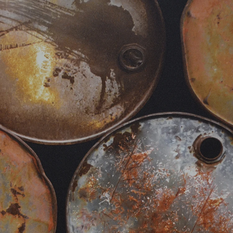 Vintage paint bucket graphic wall paper for home office stick PVC Vinyl Fabric Wallpaper for Wall Covering Mural wallcoverings