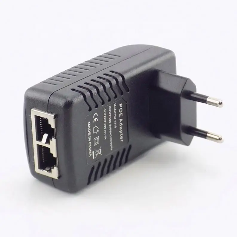 12V 1A POE Injector Wall Plug POE Switch Power Supply Adapter Wireless Ethernet Adapter For IP Camera CCTV US/EU Plug G16