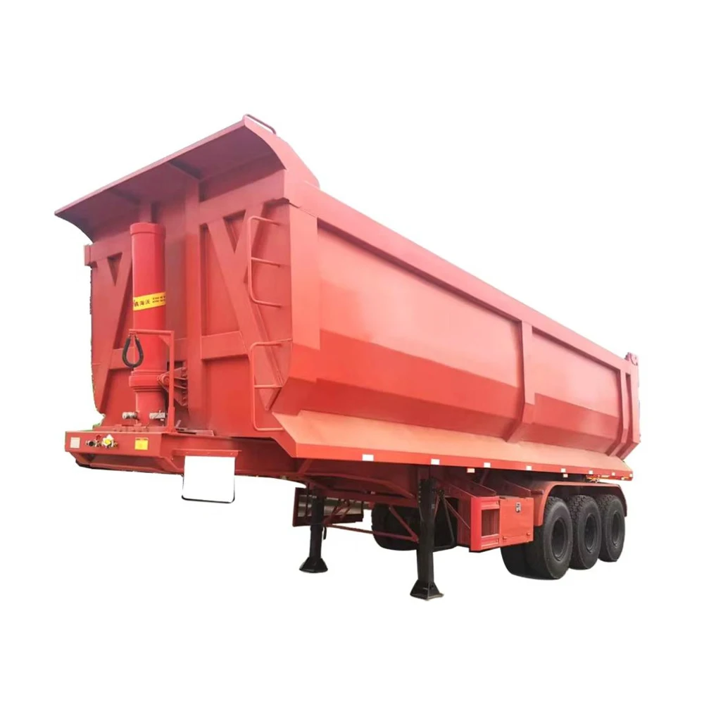 40 Ton 60ton Dump Trailer Used for Coal Transportation and Ore Transportation Is Sold After The Dump Trailer
