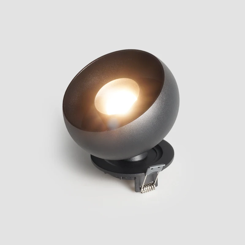 Новый дизайн, вращающийся Точечный светильник без оправы, мини-Светодиодный точечный светильник для выставочного зала, виллы