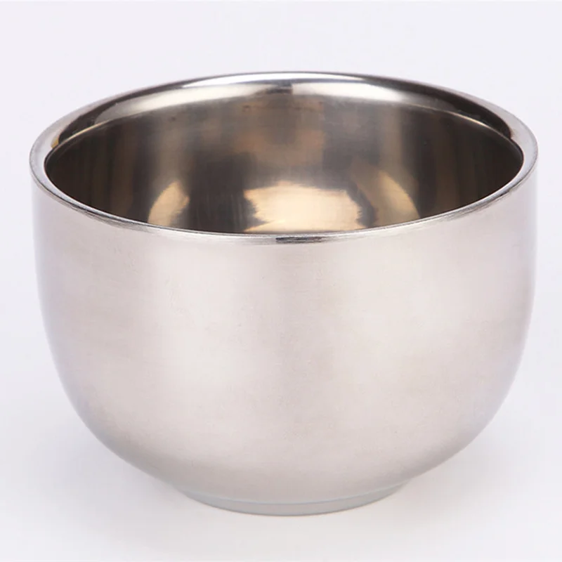 Shaving Brush double layer stainless steel shaving soap bowl