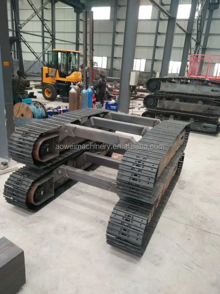 steel tracked rubber crawler330X150X250 cm Agriculture Tracked Vehicle Crawler Chassis Tractor Rubber Track Undercarriage System