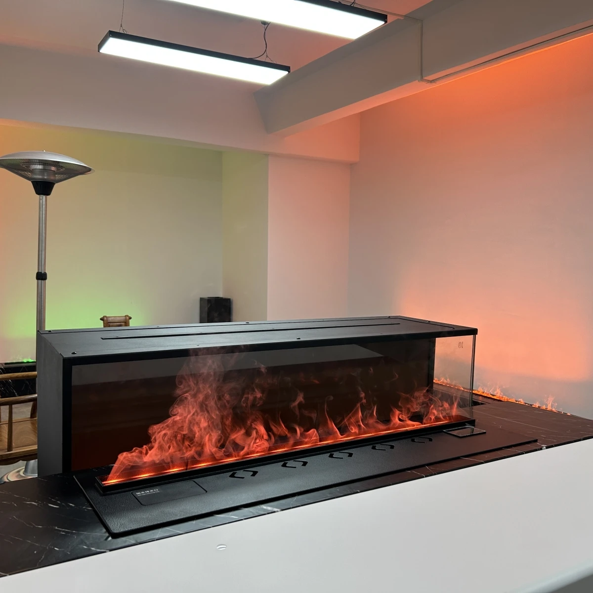 Pakistan home decoration flame fireplace light water vapor with humidified fireplace