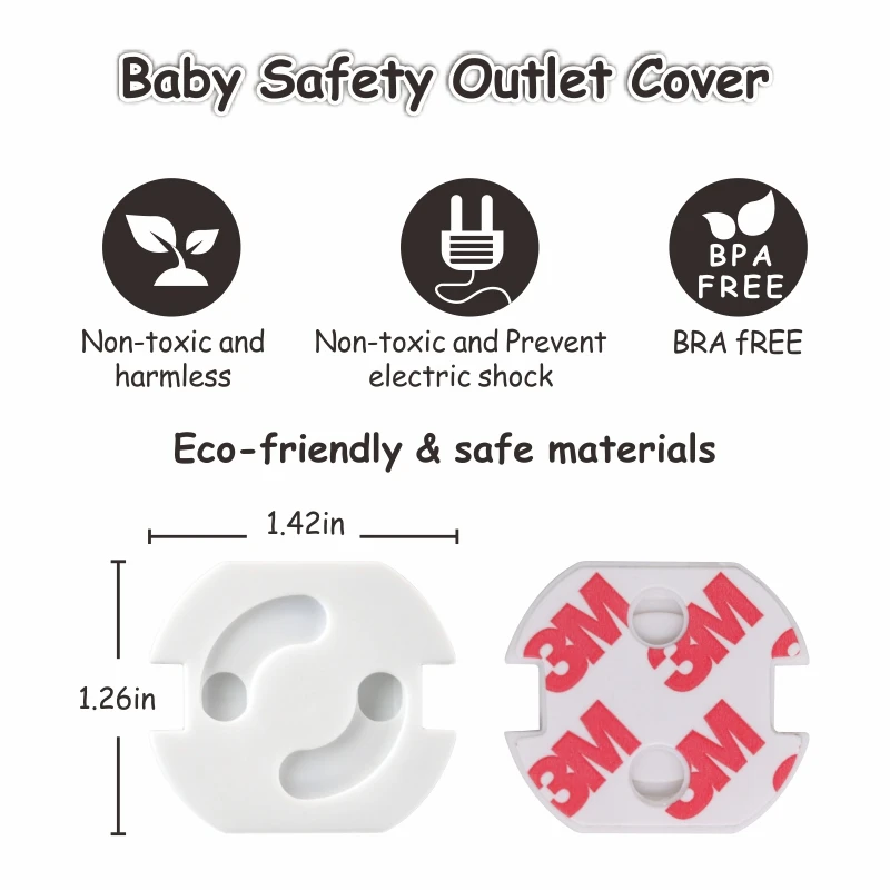 Outlet Plug Covers Child Proof Electrical Protector Safety Socket Cover Baby