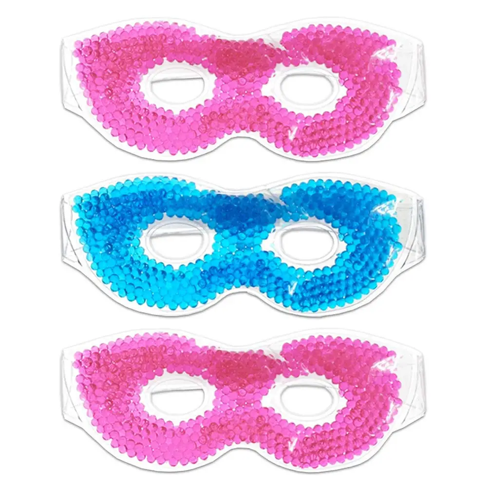 Faactory supplier custom beads  Reusable Freeze Cooling Sleeping Gel Steam Eye Mask