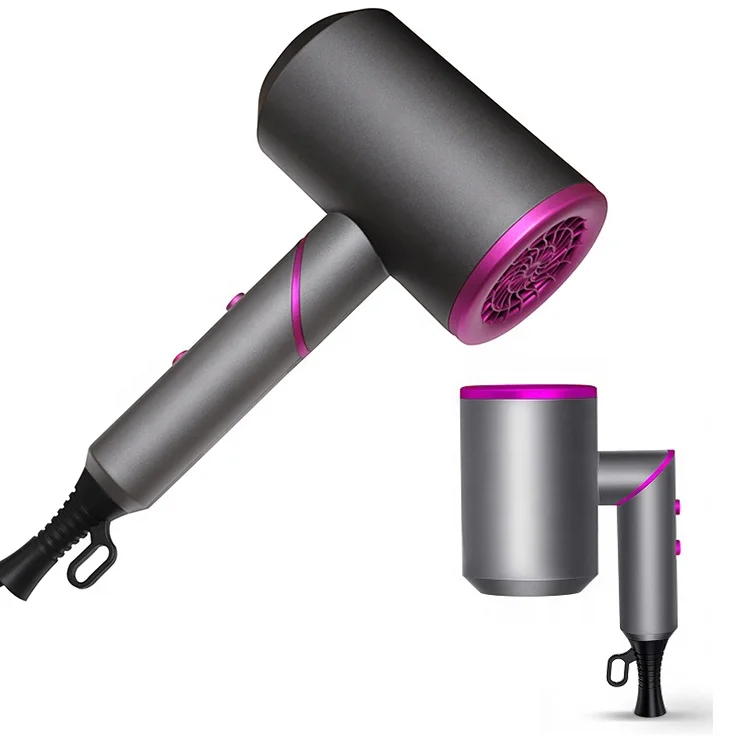 Дропшиппинг, складной портативный профессиональный фен 1800 Вт с отрицательными ионами, Быстросохнущий ионный фен для ухода за волосами