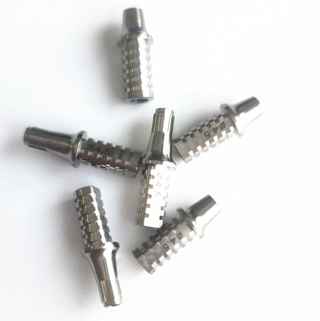 
Anti Rotational Dental Temporary Abutment Engaged Pure Titanium Abutment Wego 4.0mm Narrow Neck Compatible with Dental Implant 