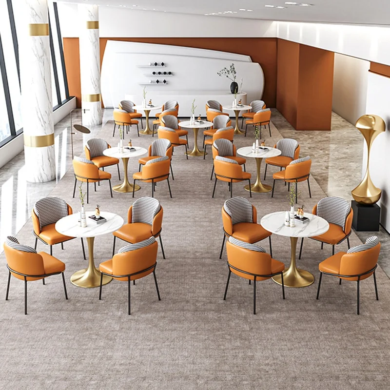 Hot Selling Real Rattan Modern Dining Chair Nordic Natural Commercial Pub in Restaurant Furniture Booth Brown